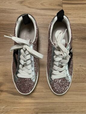 Kate Spade New York Pink Glitter Sneakers
